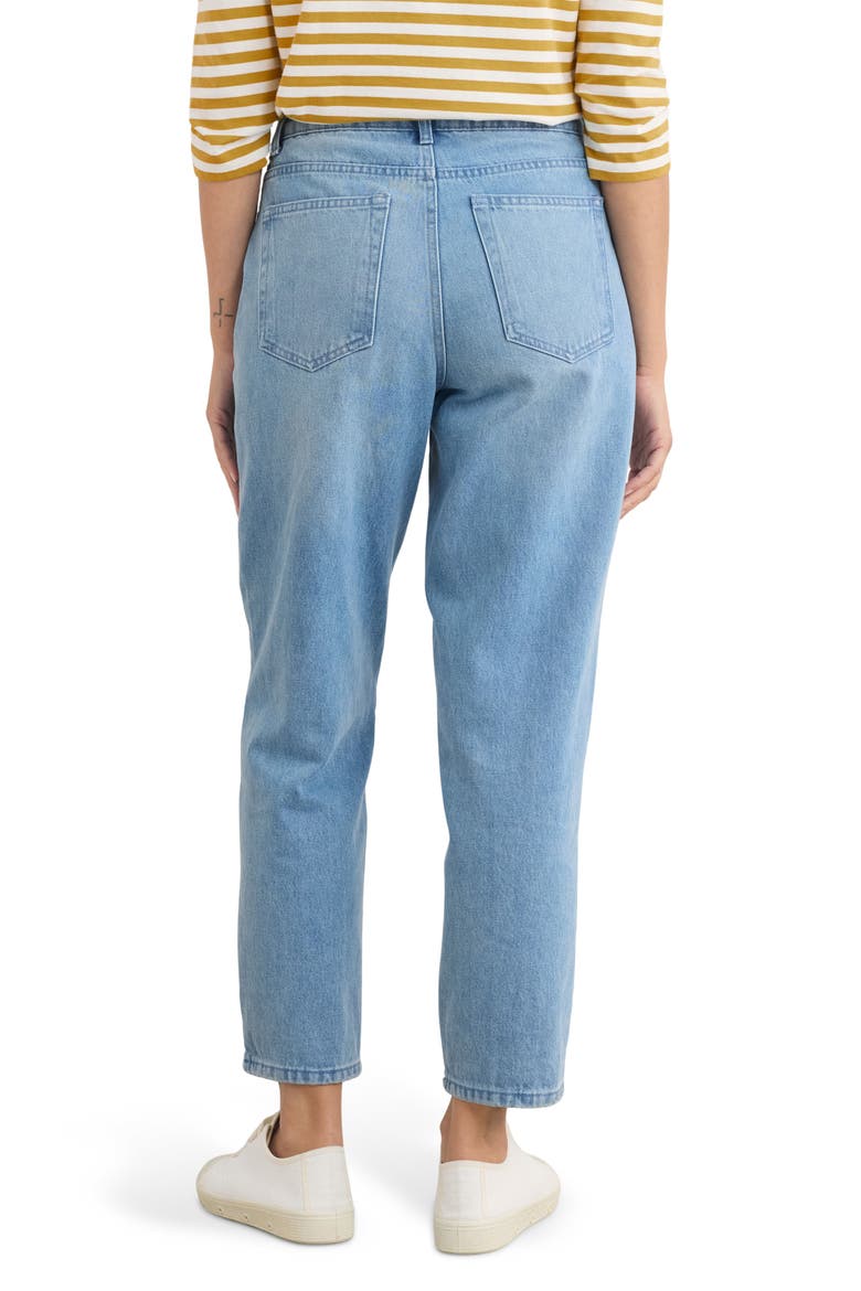 Towan Barrel Leg Organic Cotton Jeans, Alternate, color, LIGHT WASH HIGH TWIST