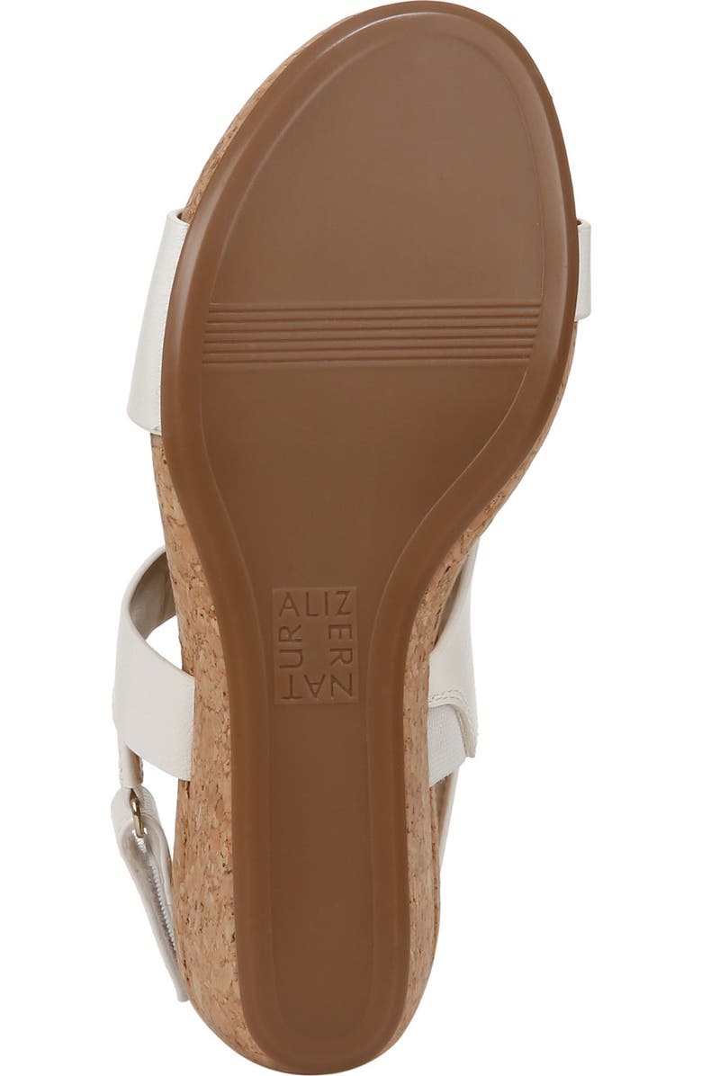 Naturalizer Adria Strappy Wedge Sandal, Alternate, color, White