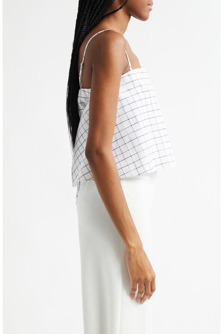 Windowpane Camisole, Alternate, color, OFF WHITE/ NAVY
