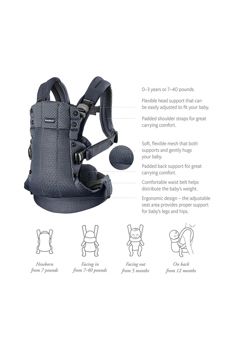 BabyBjörn Harmony Baby Carrier, Alternate, color, Anthracite