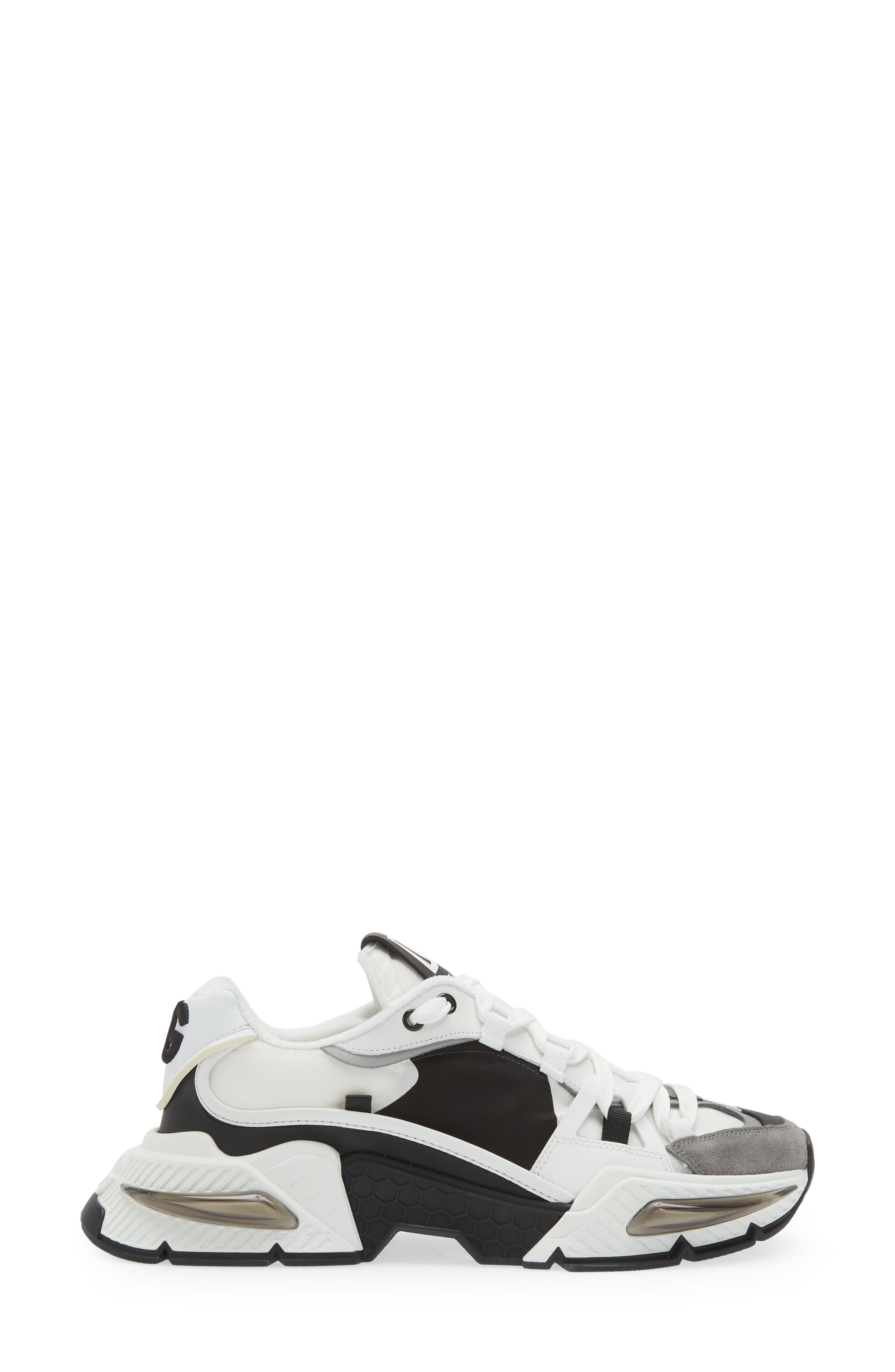 Dolce&Gabbana Airmaster Low Top Sneaker, Alternate, color, White/ Black
