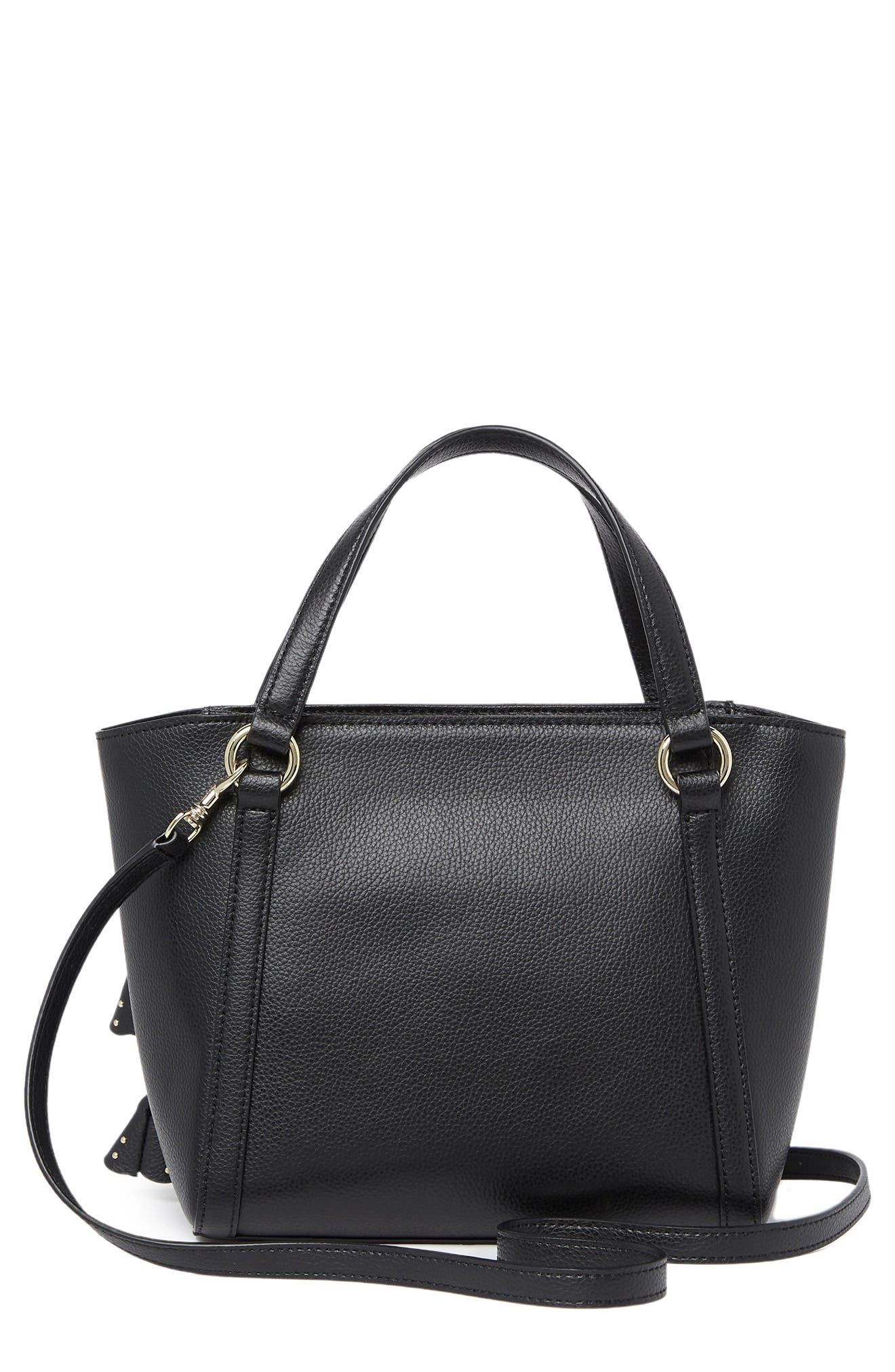 KARL LAGERFELD PARIS Iris Small Leather Satchel, Alternate, color, 