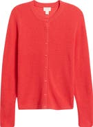 Caslon® Crewneck Wool Blend Cardigan