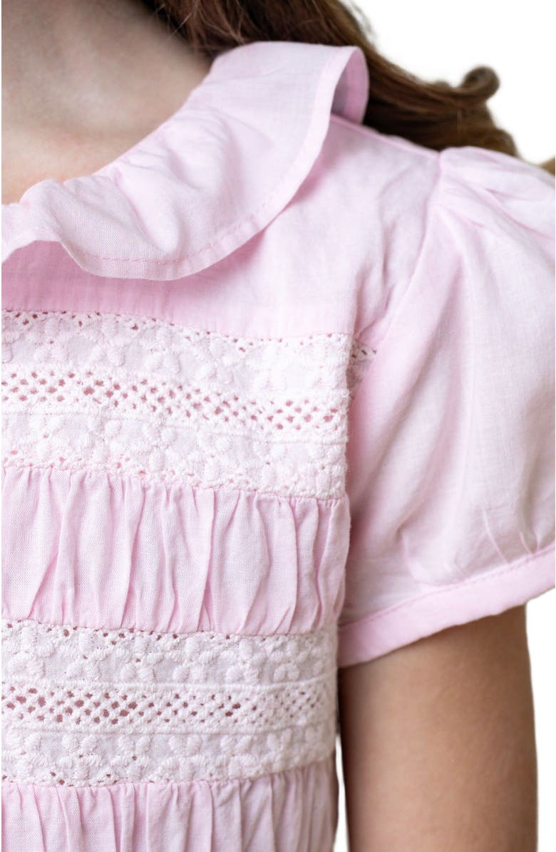 Hope & Henry Girls' Organic Puff Sleeve Smocked Party Dress, Kids, Alternate, color,