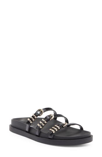 Abound Aimbee Slide Sandal In Black Croco