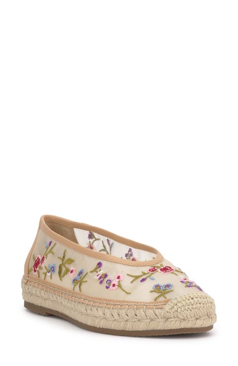Lucciea 2 Flower Embroidery Espadrille (Women)
