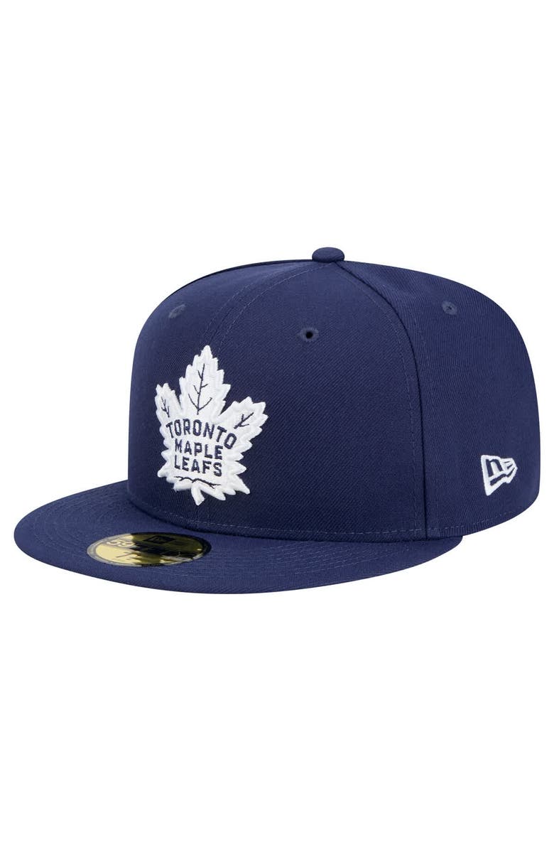 New Era Men's New Era Navy Toronto Maple Leafs Core 59FIFTY Fitted Hat, Main, color, 