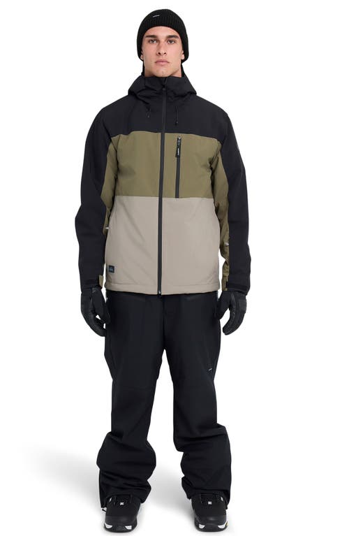 Quiksilver Sycamore Waterproof Snow Jacket In Black