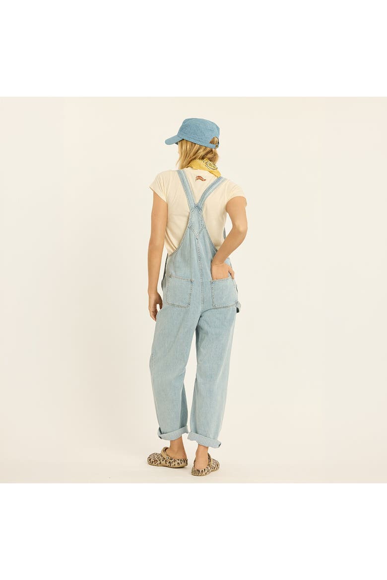 Billie Barrel Denim Overall - Women's, Alternate, color, Baja Blue