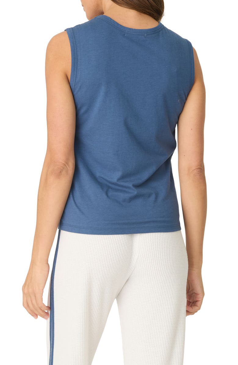 PJ Salvage Back on Track Pajama Tank, Alternate, color,