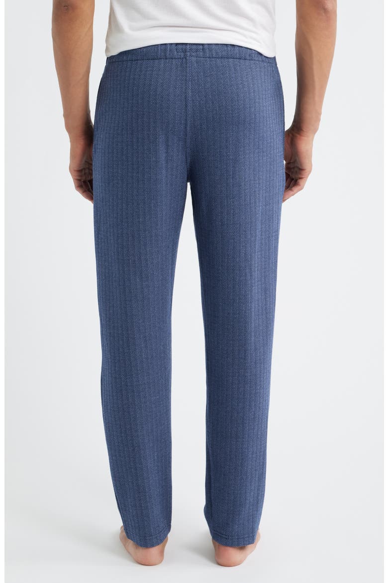 Herringbone Pajama Pants, Alternate, color, CRUISE NAVY
