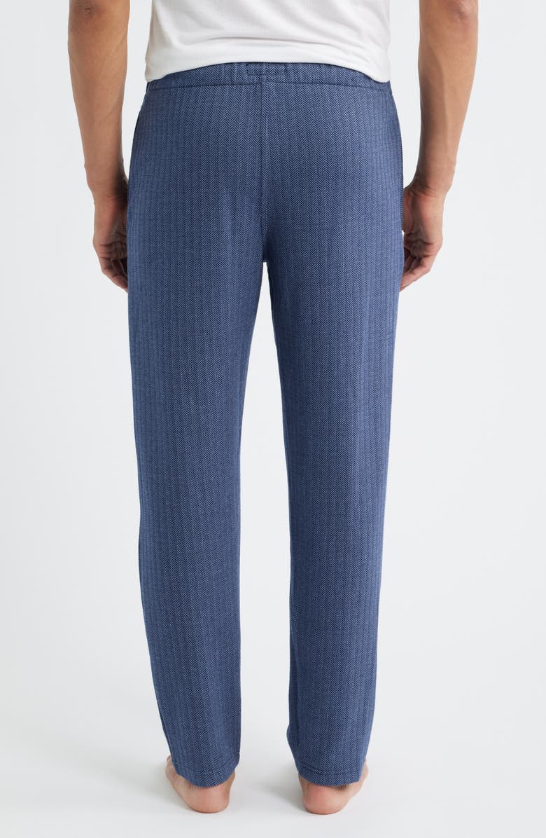 Polo Ralph Lauren Herringbone Pajama Pants, Alternate, color, Cruise Navy
