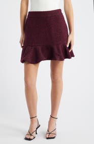 Friends Like These Bouclé Miniskirt