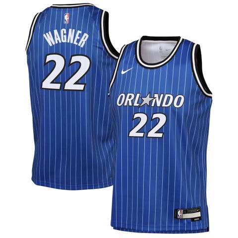 Youth Nike Franz Wagner Blue Orlando Magic Icon Edition Swingman Jersey