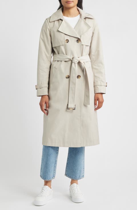 Double Breasted Belted Trench Coat
