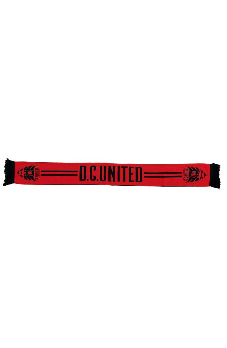 RUFFNECK SCARVES Red D.C. United Red 'N Black Knit Scarf, Main, color, Red