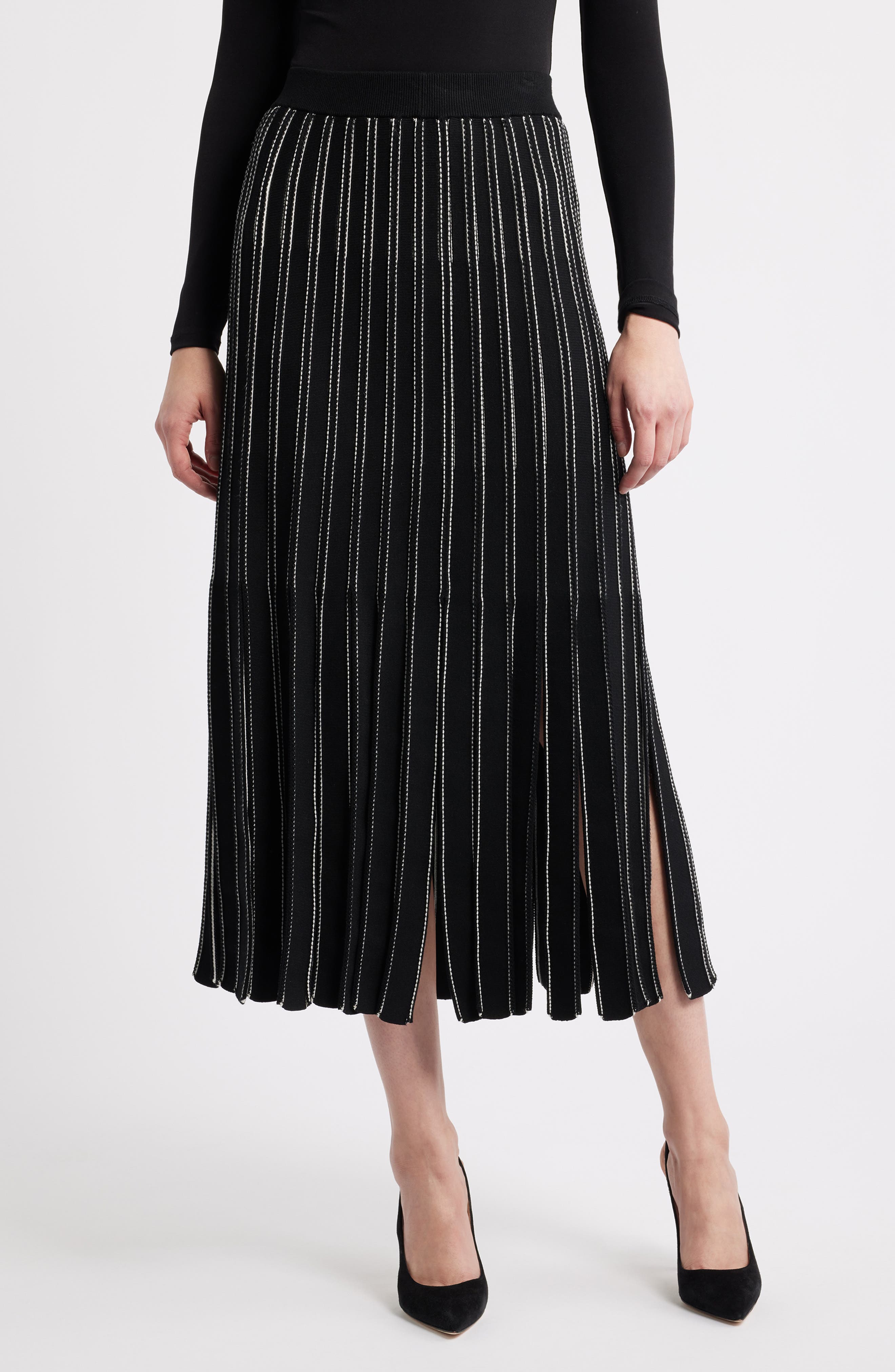 BOSS Fatrina Pleated Midi Skirt