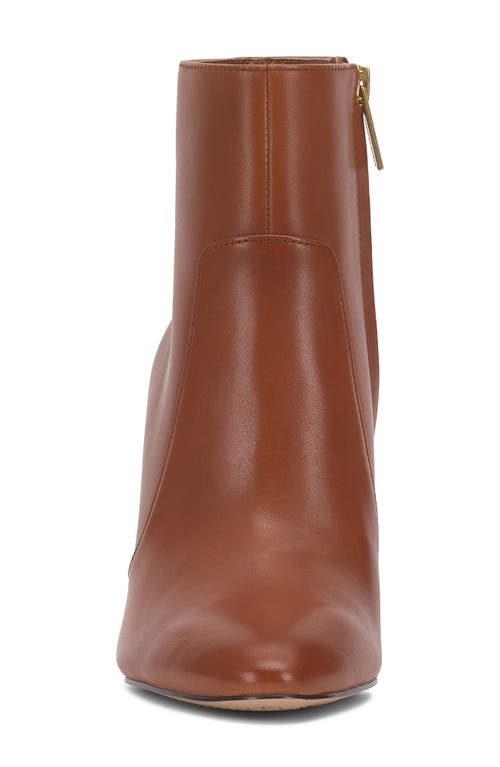 Vince Camuto Greer Almond Toe Bootie In Brown
