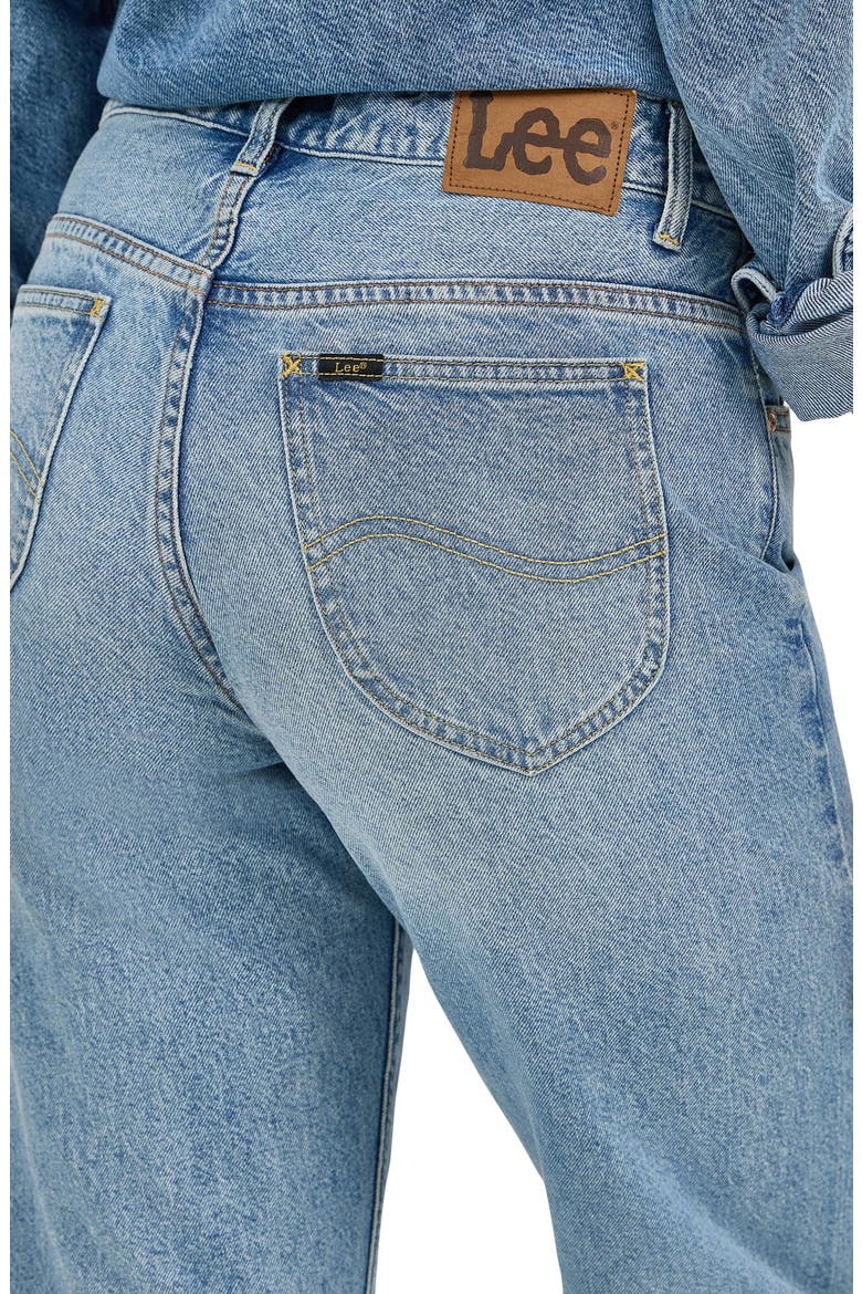 Rider High Waist Straight Leg Jeans, Alternate, color, DAZZLED