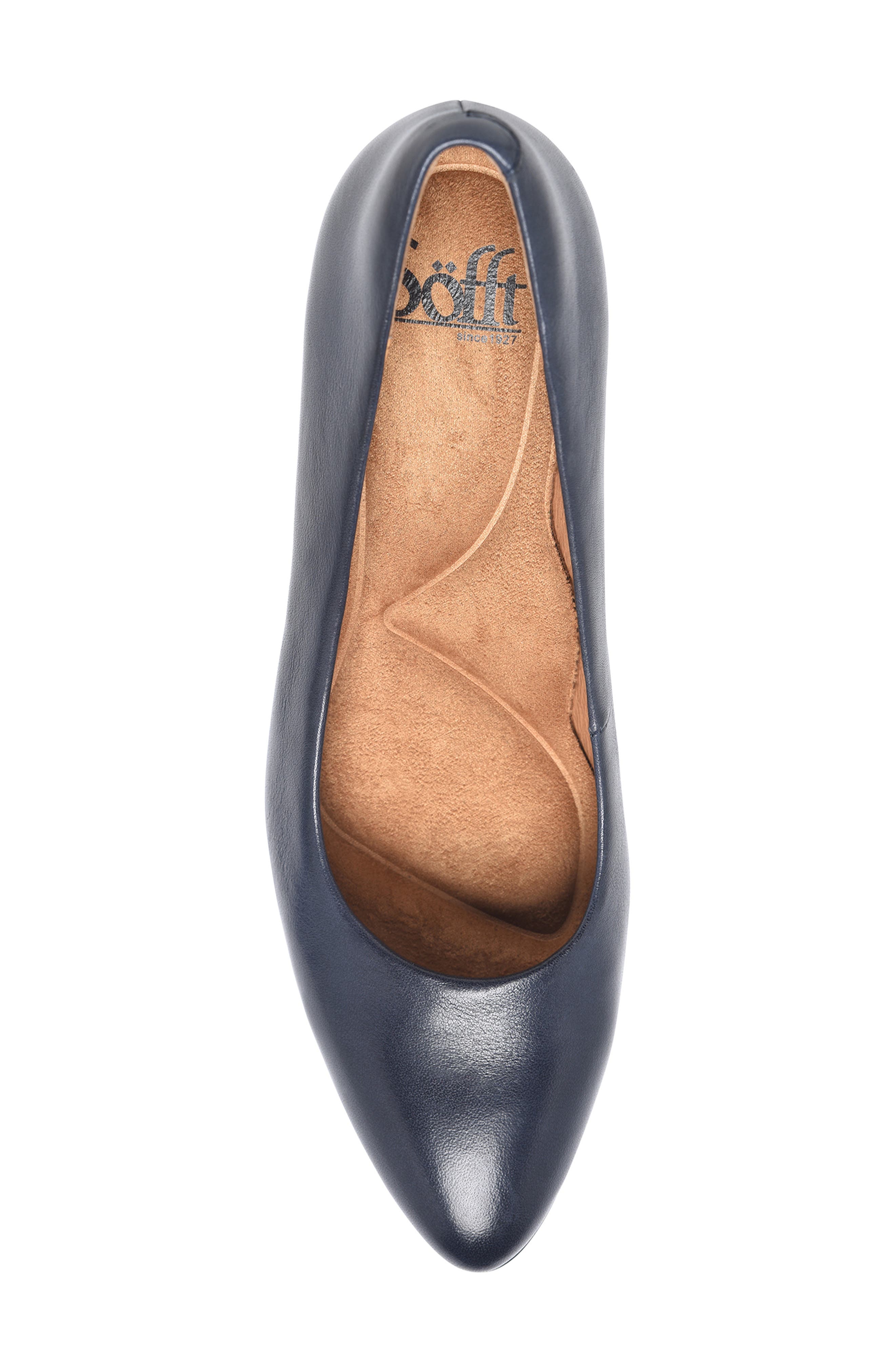 Söfft Samy Pointed Toe Pump, Alternate, color, Sky Navy