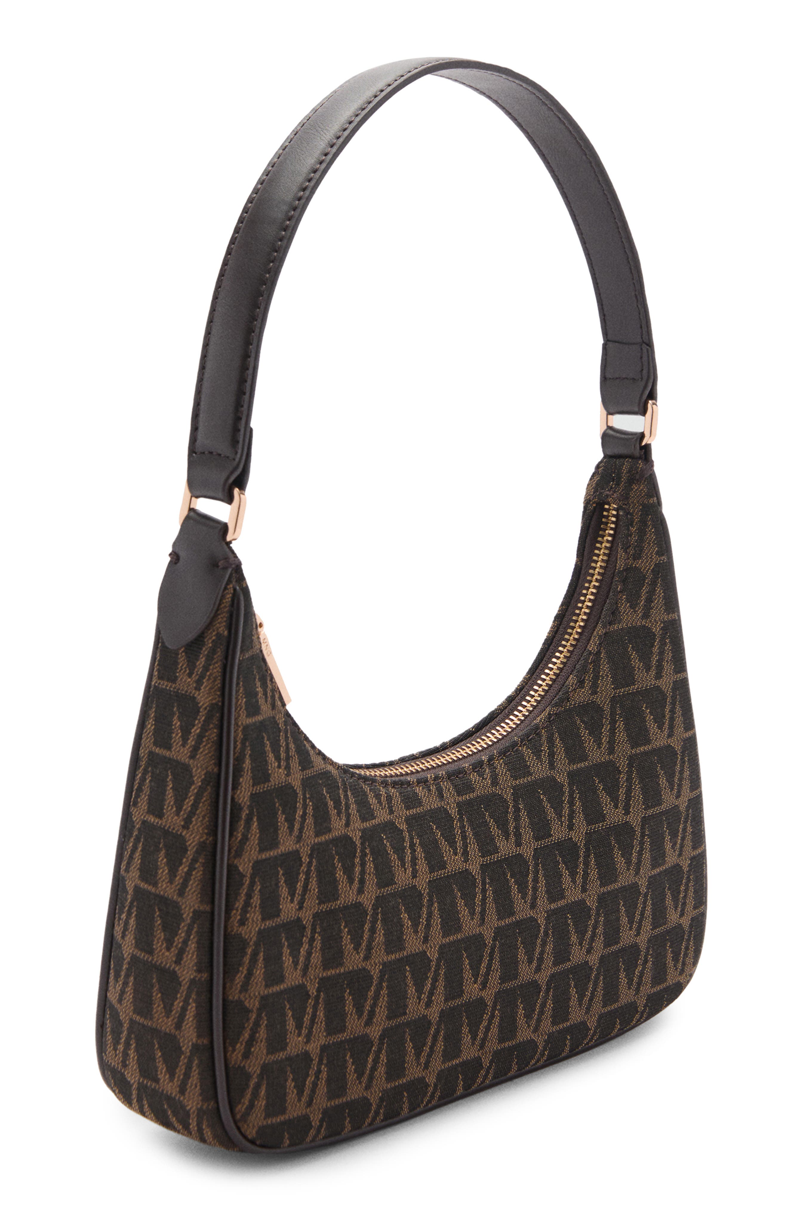 MANGO Logo Jacquard Shoulder Bag, Alternate, color, 