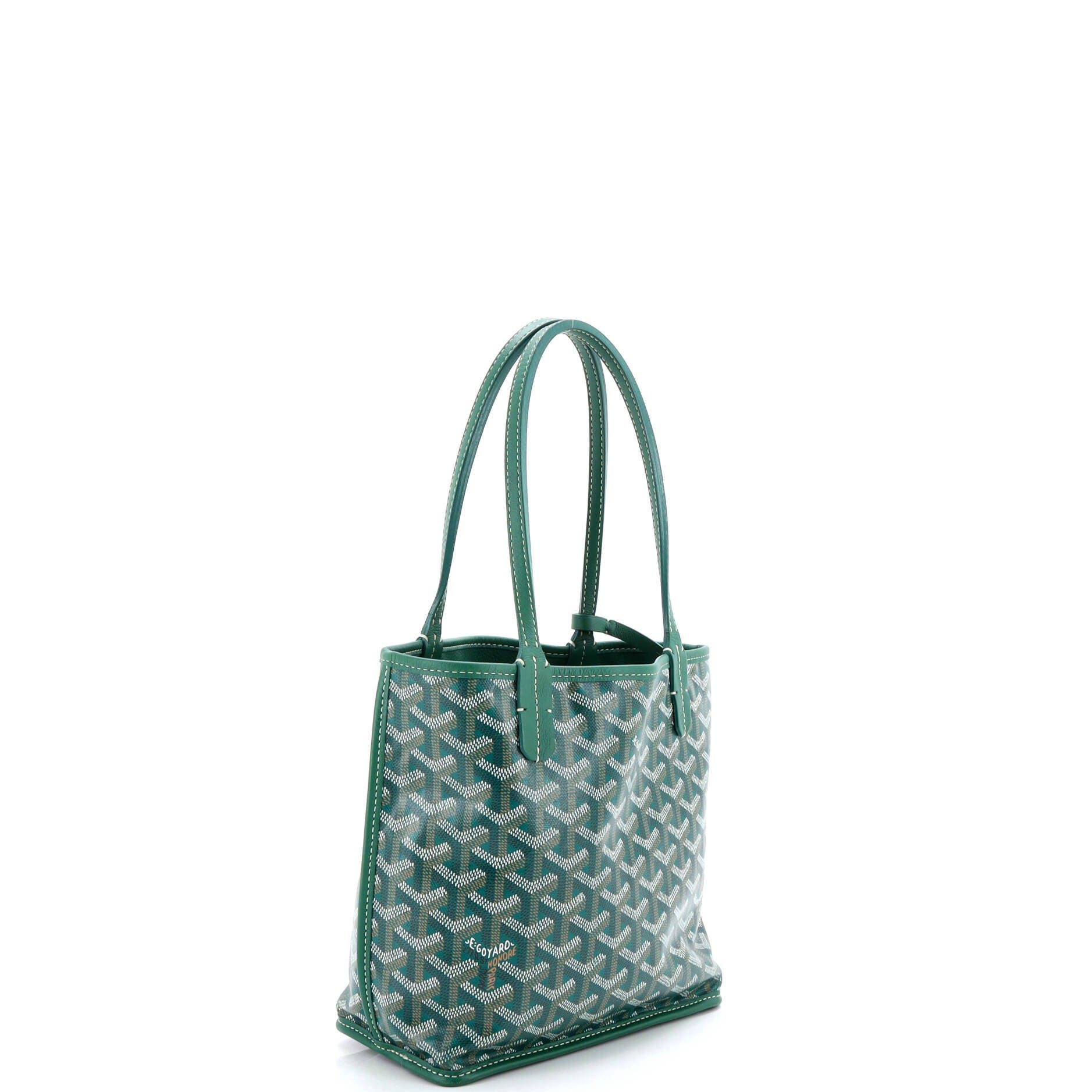 Pre-Owned Goyard Anjou Reversible Tote Coated Canvas Mini, Alternate, color, 
