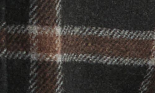 Jachs Plaid Shirt Jacket With Faux Fur Lining In Black