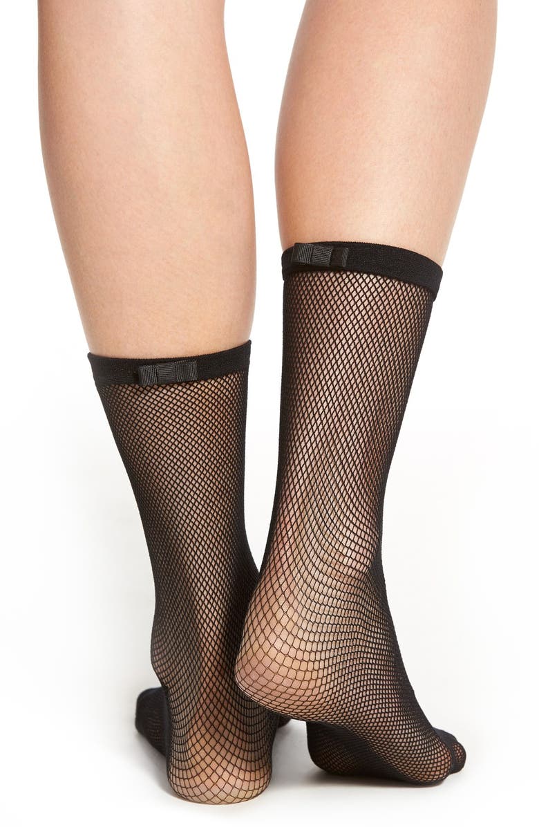 Kate Spade New York fishnet trouser socks, Alternate, color,