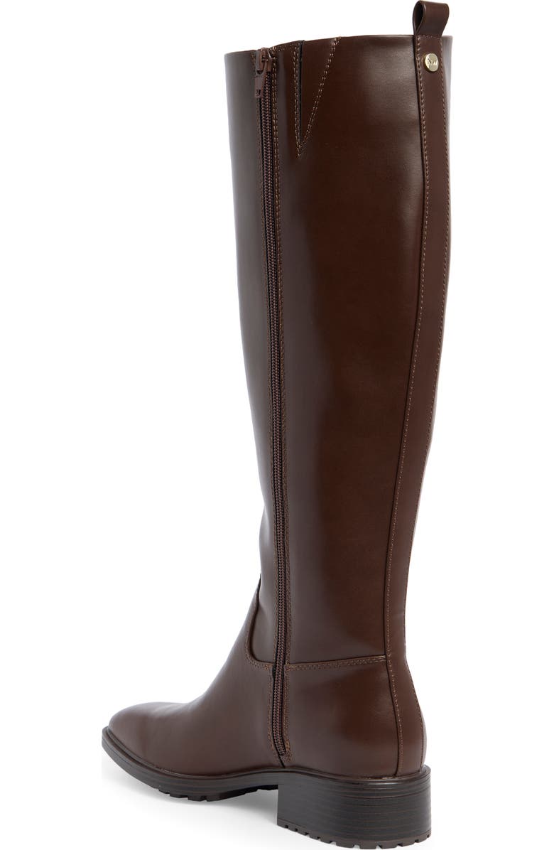 Nine West Blondy Square Toe Knee High Boot, Alternate, color, Dark Brown 200