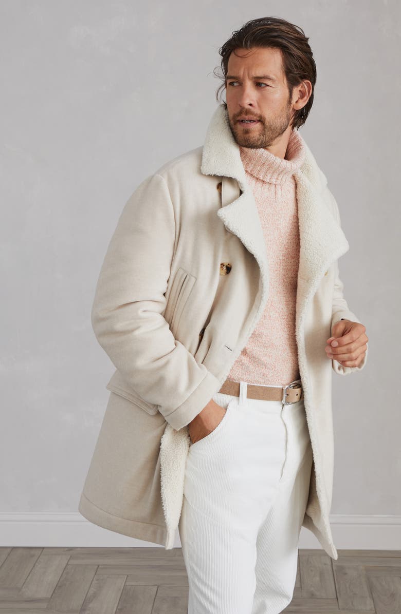 Brunello Cucinelli Cashmere pea coat, Alternate, color, 