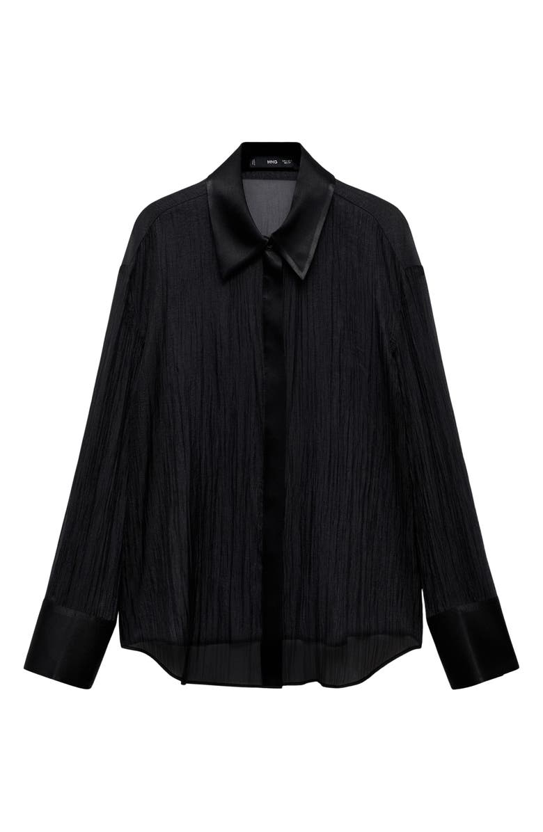 MANGO Button-Up Woven Shirt, Alternate, color, 