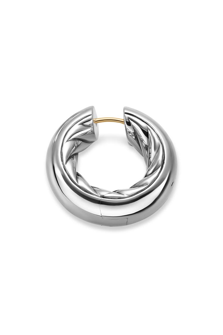 DY Mercer® Hoop Earrings in Sterling Silver, 9mm, Alternate, color, SILVER