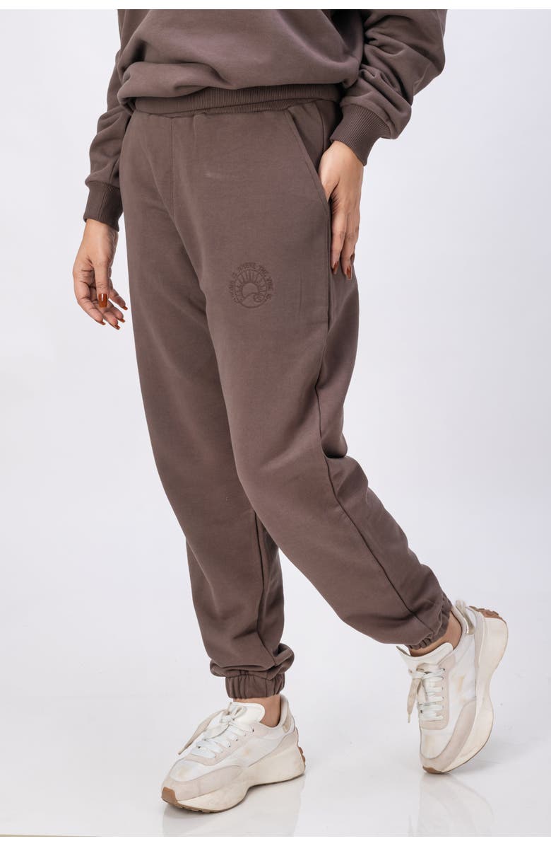 Twill Active Organic Cotton Classic Wellness Jogger, Alternate, color, Chocolate Brown