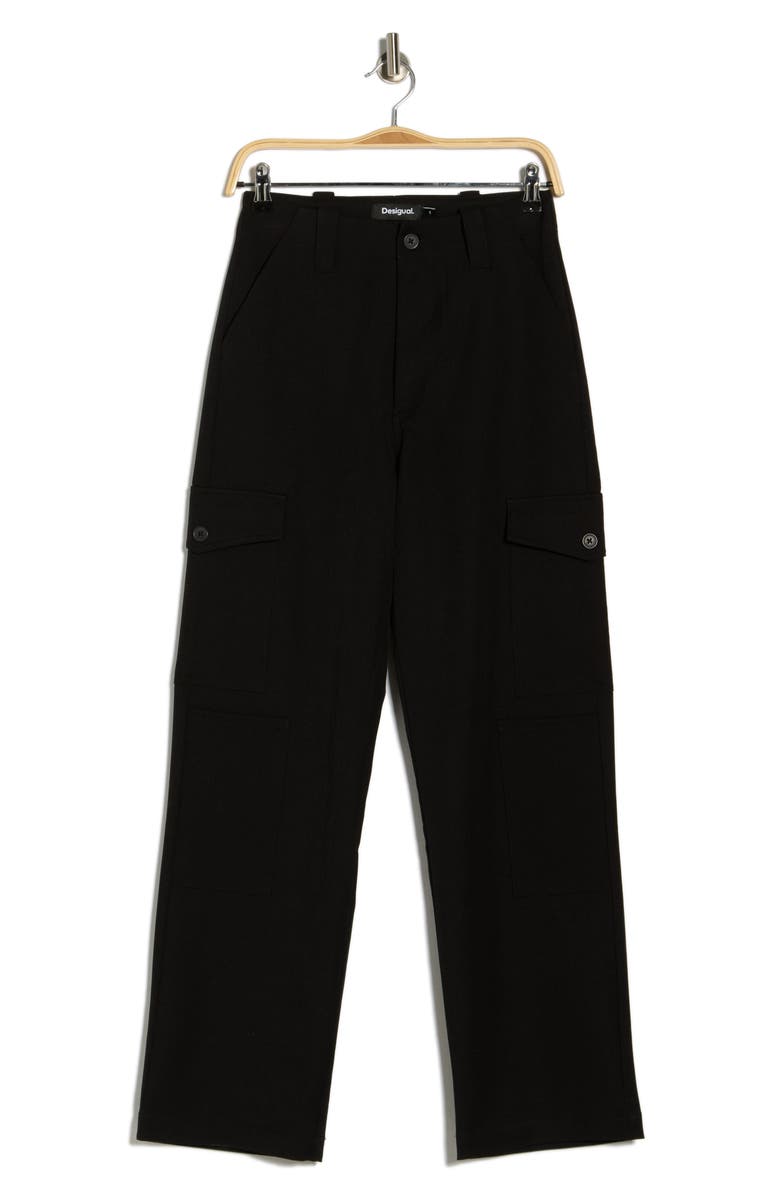 Desigual Cargo Pants, Main, color, Black