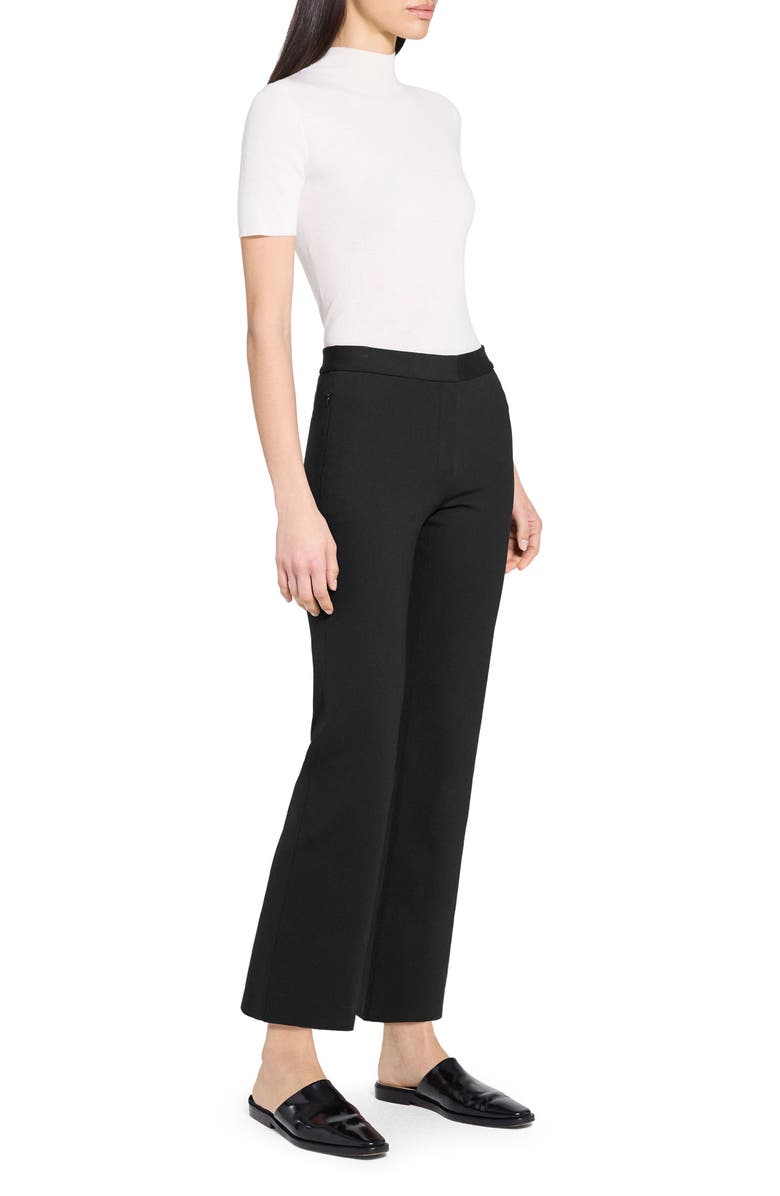 Theory Kick Ankle Pants, Alternate, color, Black