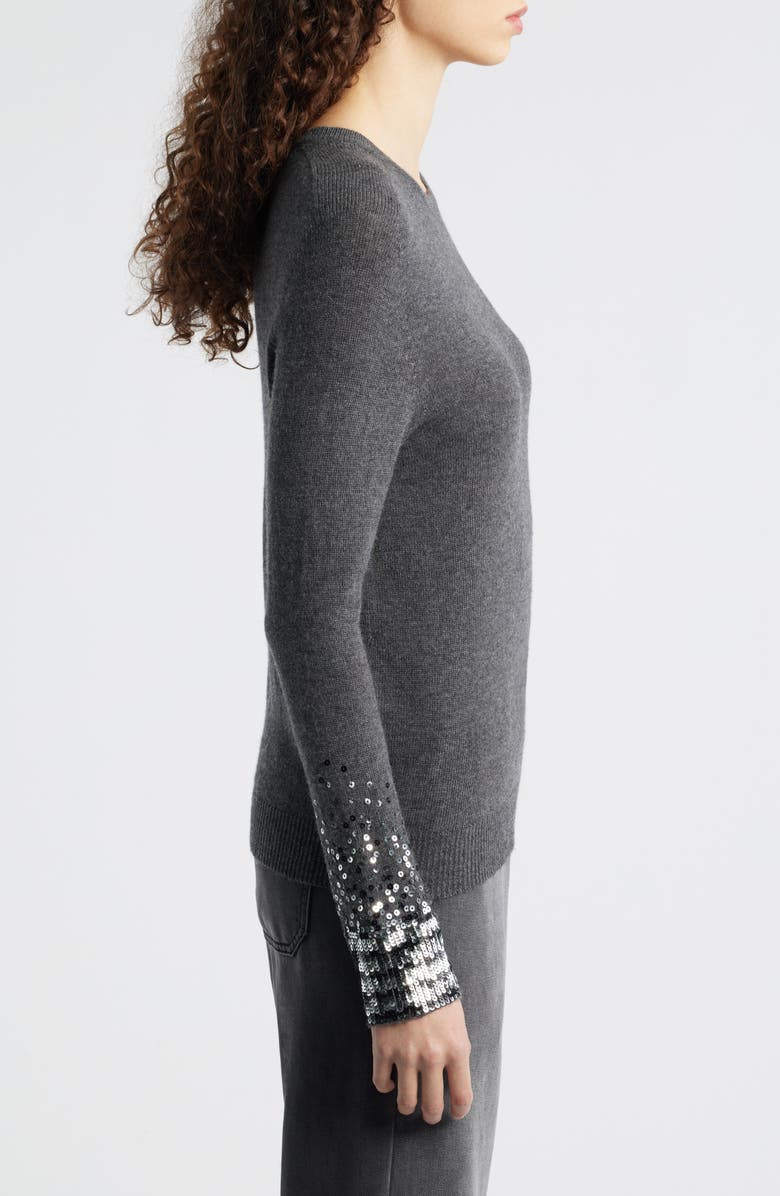 KOBI HALPERIN Lainey Sequin Cuff Sweater, Alternate, color,