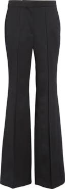 Jil Sander Pintucked Wool Grain de Poudre Flare Trousers