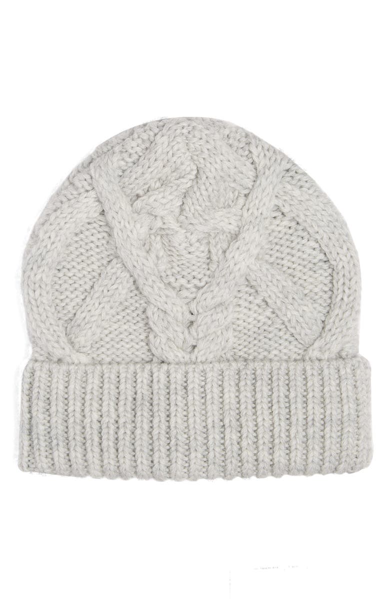 Isabel Marant Ryamy Cable Stitch Wool Beanie, Main, color, 