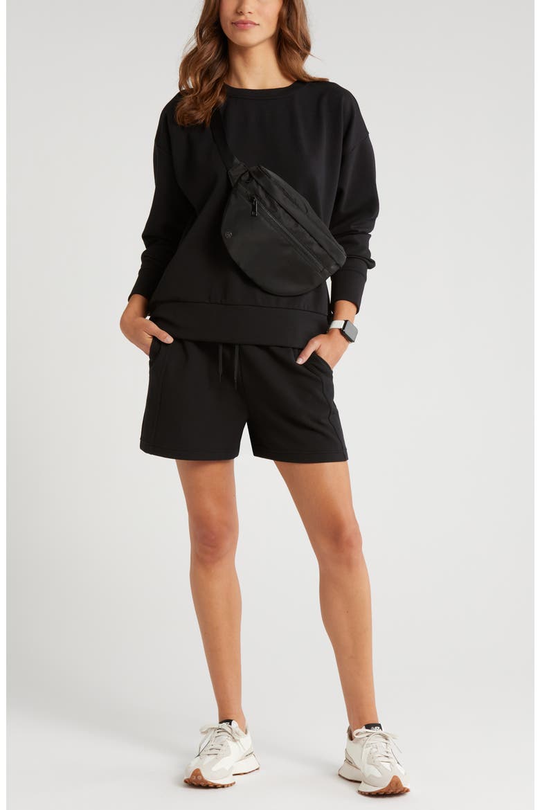 Plush Ottoman Sweatshirt, Alternate, color, BLACK