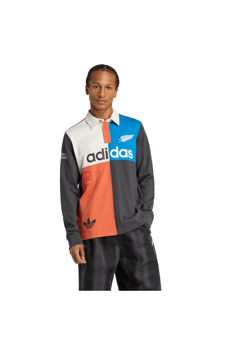 adidas Men's All Blacks adidas Long Sleeve Rugby Shirt - Black, Main, color, Black