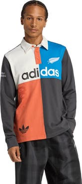 adidas Men's All Blacks adidas Long Sleeve Rugby Shirt - Black