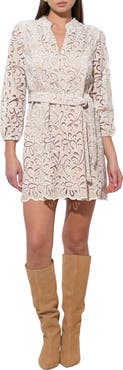 Adelyn Rae Lina Embroidered Minidress