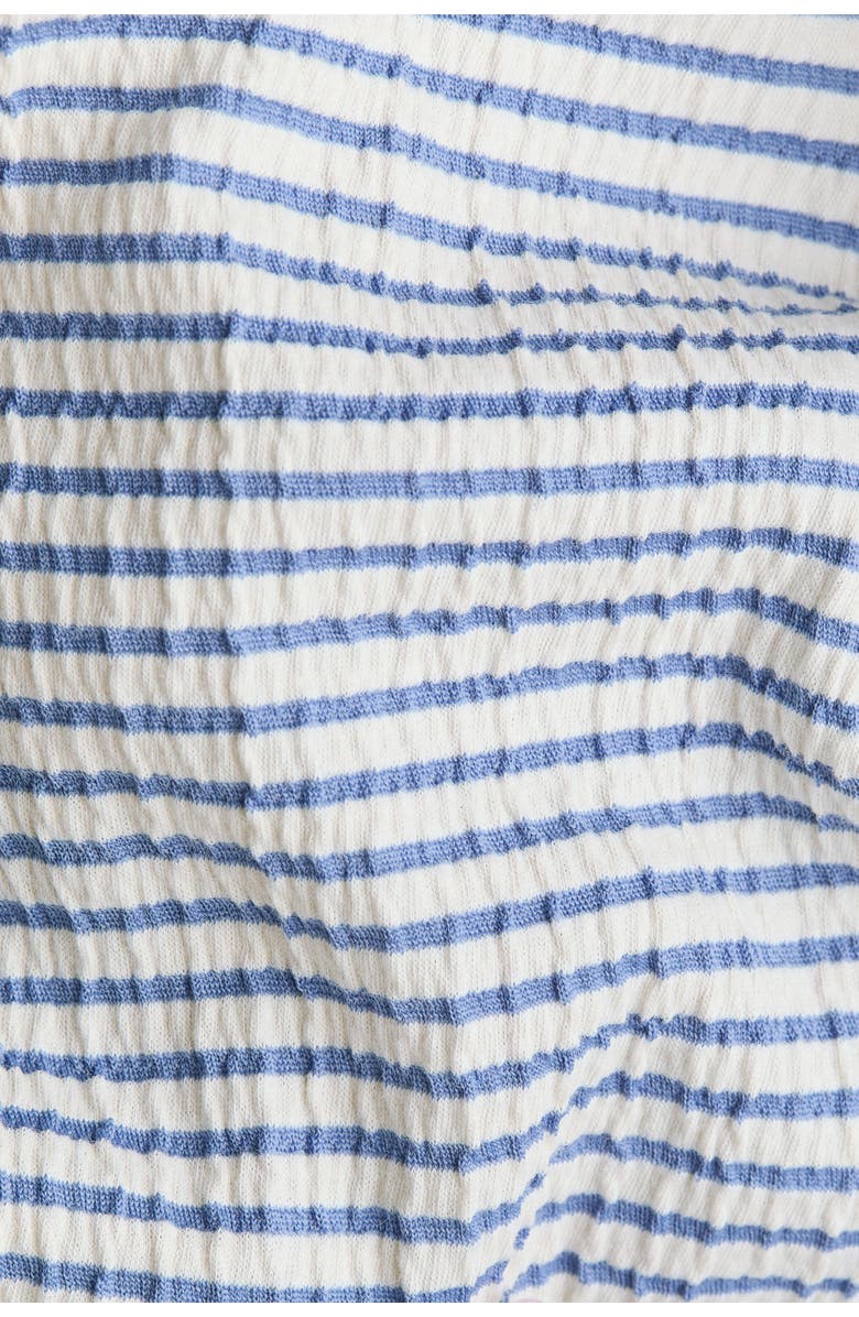 H&M Textured Jersey Jumpsuit, Alternate, color, Cream/Blue Striped