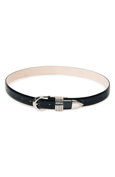 Hollyhock Patent Leather Belt