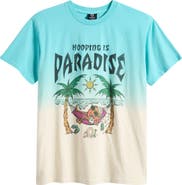 OVERTIME Daybreak Dip Dye Cotton Graphic T-Shirt