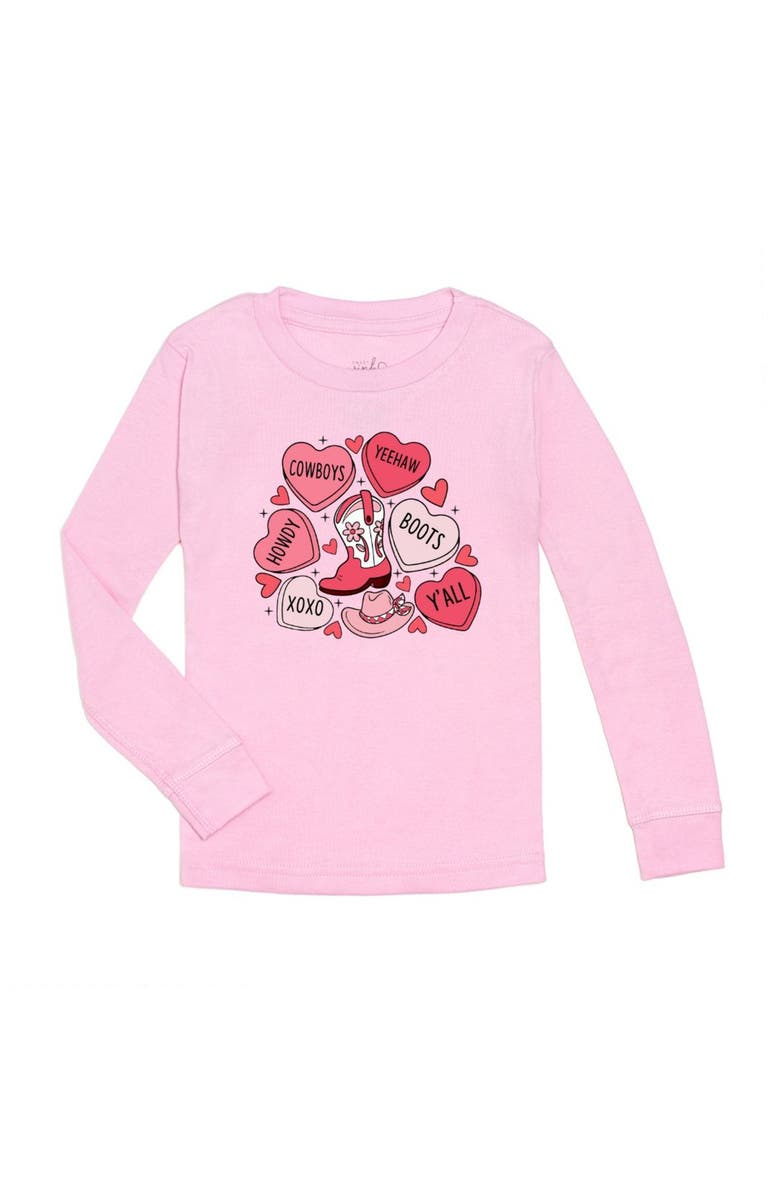 Sweet Wink Howdy Valentine's Day Long Sleeve Shirt, Main, color, 