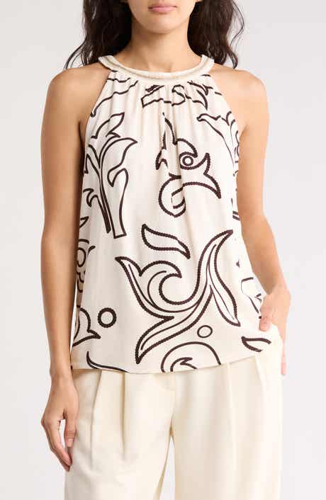 BY DESIGN Nashville Halter Neck Top