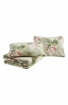 Tommy Bahama Tropical Orchid Cotton Quilt & Sham Set