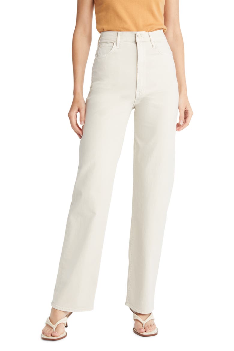 Tunnel Vision Sneak Super High Waist Loose Fit Jeans, Main, color, PRISTINE