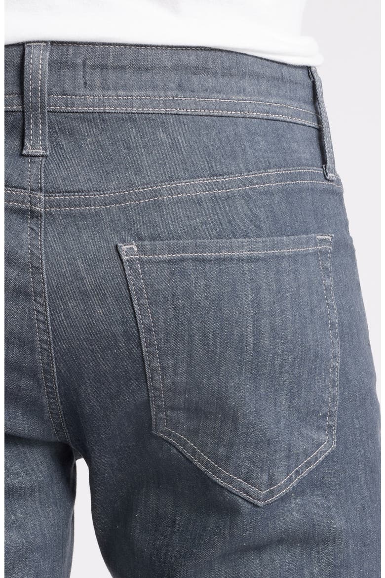 Slim Straight Leg Jeans, Alternate, color, GREY DENIM